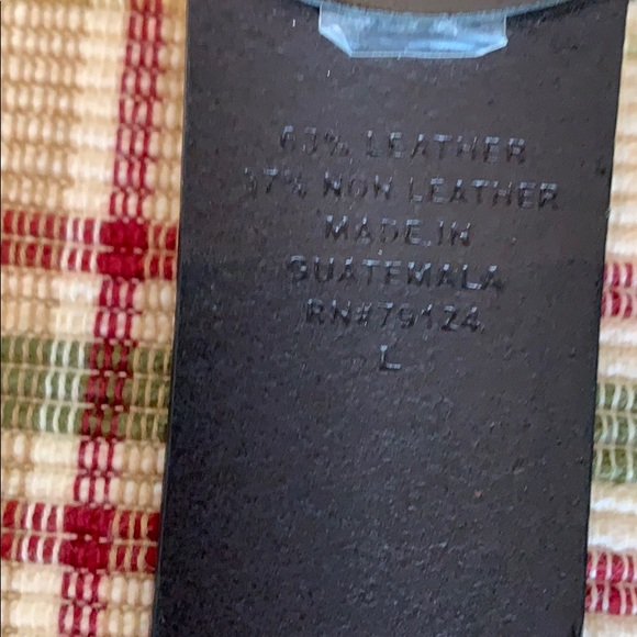 Large Dark Brown No Boundaries Faux Leather Belt - Picture 5 of 7